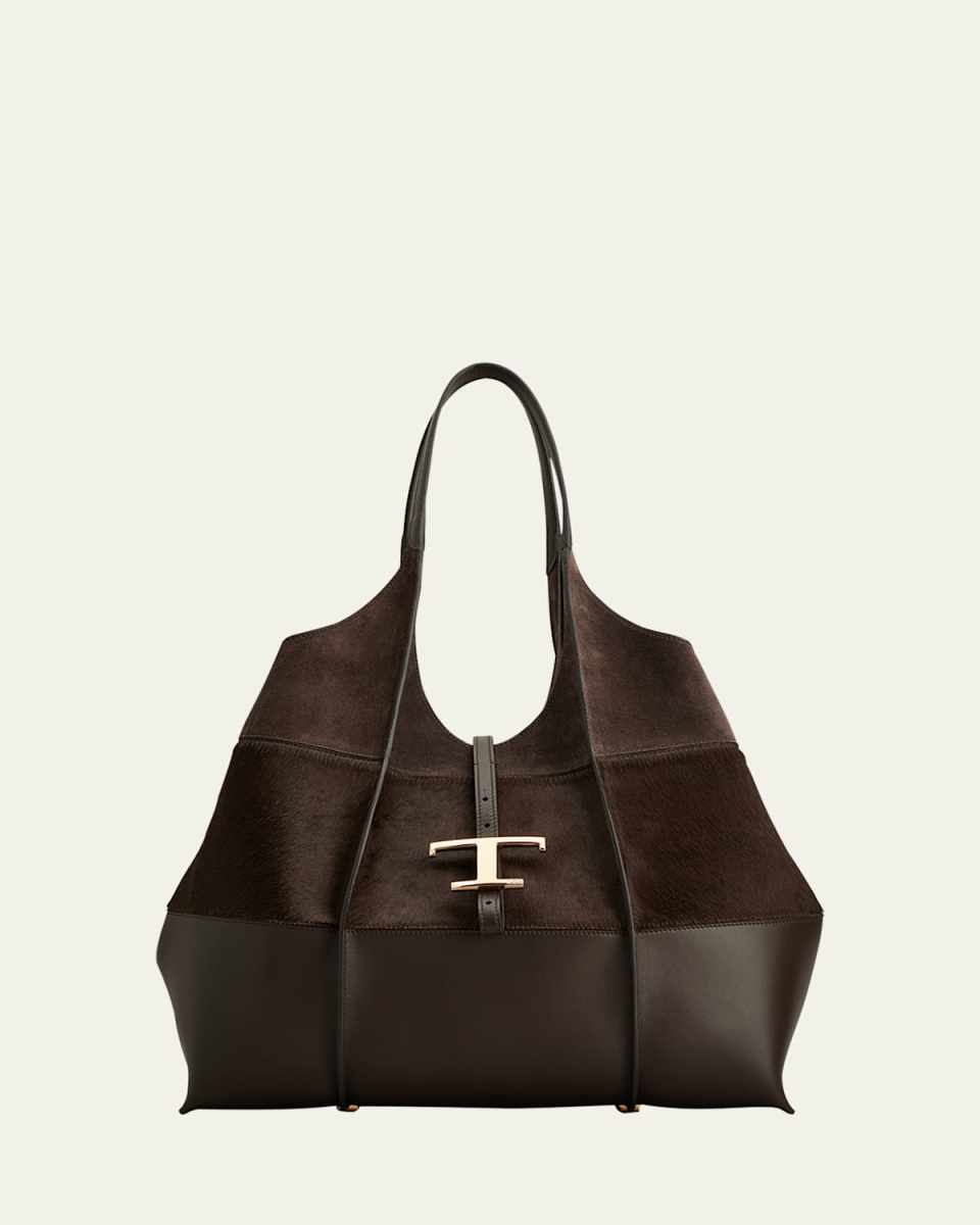 Medium Mixed Calfskin Timeless Tote Shopping Bag